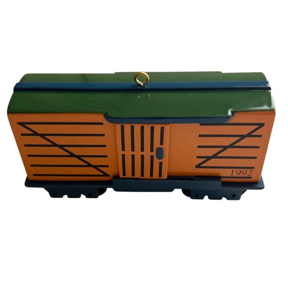 Hallmark Keepsake Metal Christmas Train Ornaments 1992 Set Of 3 (of 4) With Box - Picture 5 of 11